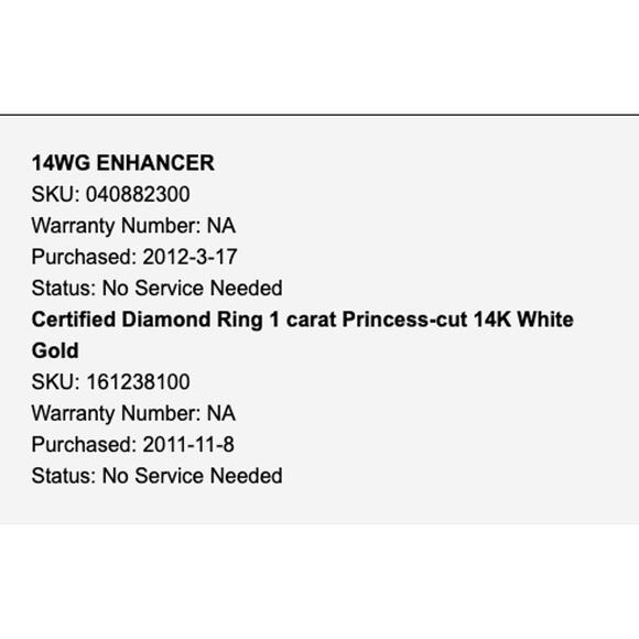 1 Carat Princess Cut Solitaire Natural Diamond Engagement Ring & Wedding Band - Picture 15 of 16